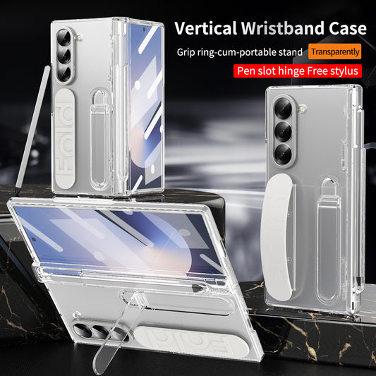 Higne Pen Box Shockproof Phone Case With Screen Protector & Wristband Holder For Galaxy Z Fold 6/5/4