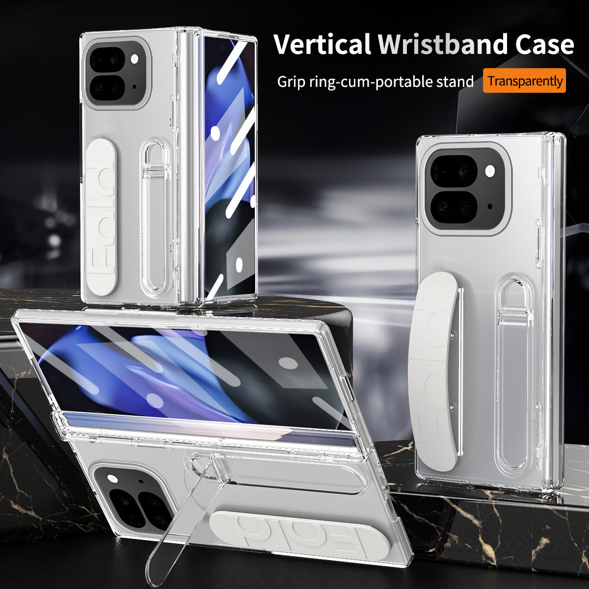 Wristband Holder Shockproof Phone Case With Screen Protector For Google Pixel 9 Pro Fold