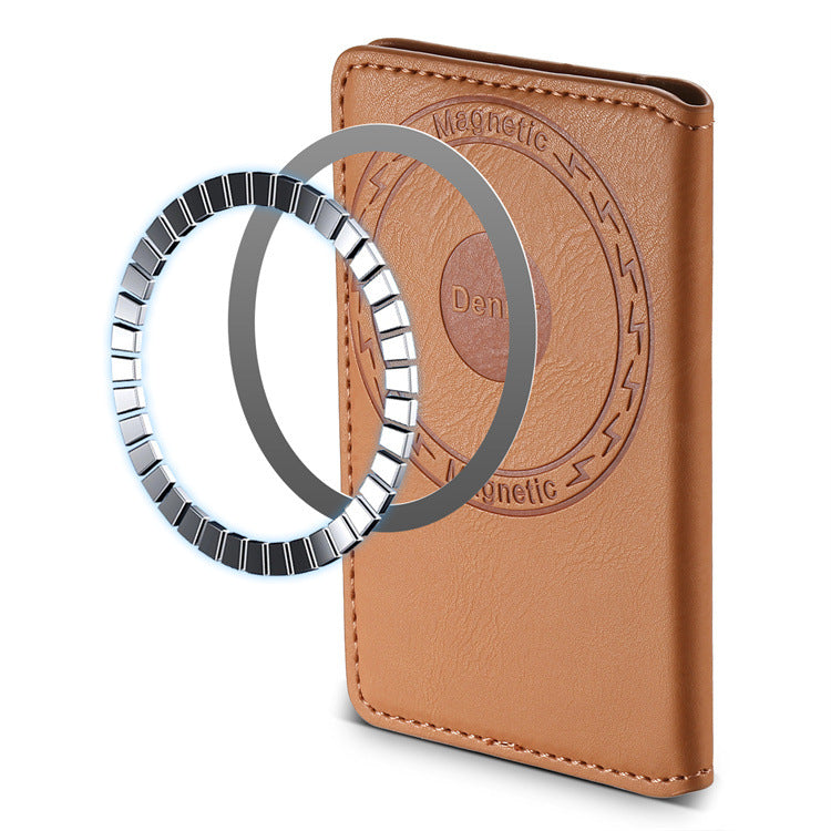 Magnetic Leather Card Holder