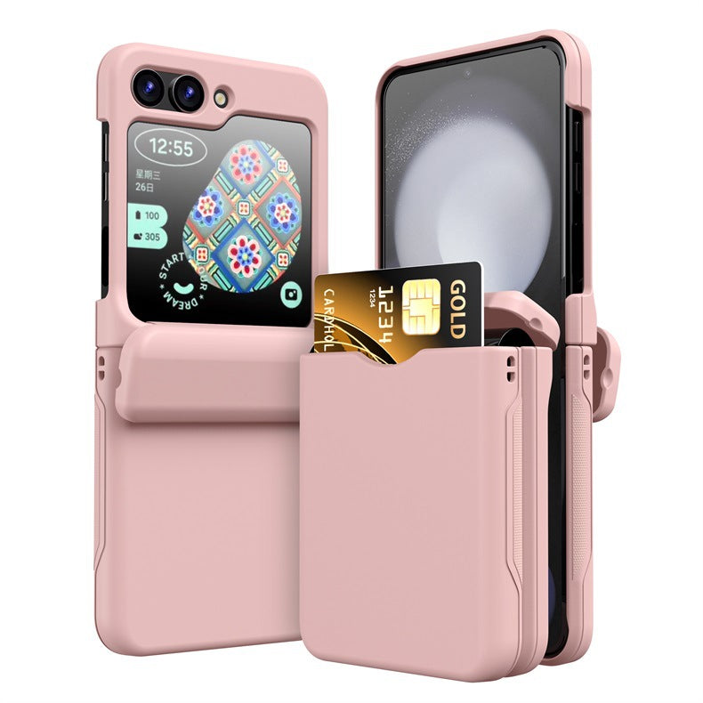 Magnetic All-included Protective Phone Case For Samsung Galaxy Flip5 Flip4 Flip3 5G With Card Holder