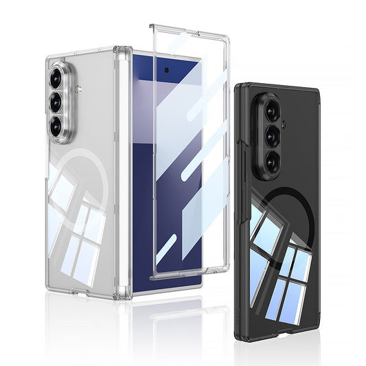Magnetic Transparent Anti-drop Phone Case With Airbag & MagSafe Wireless Charging For Galaxy Z Fold7