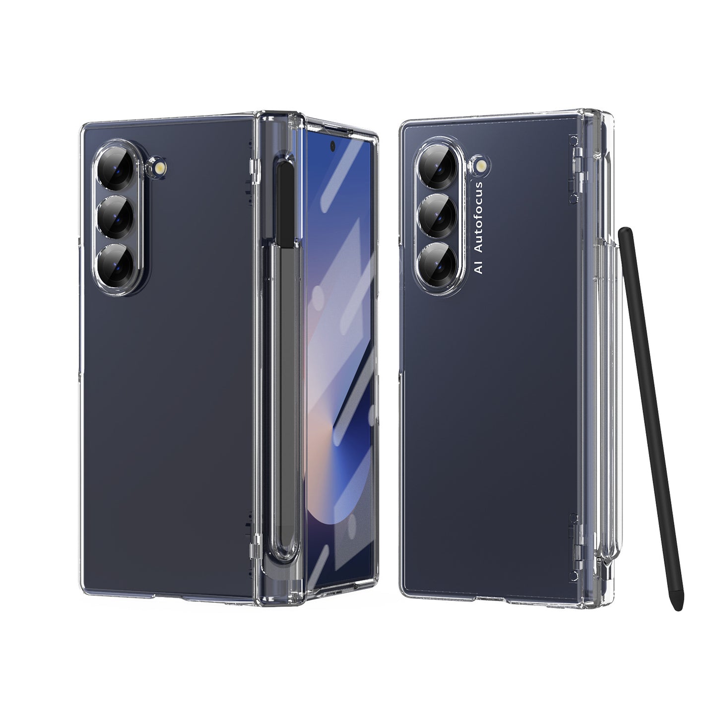 Shockproof Phone Case With Glass Front Film & Stylus For Galaxy Z Fold6