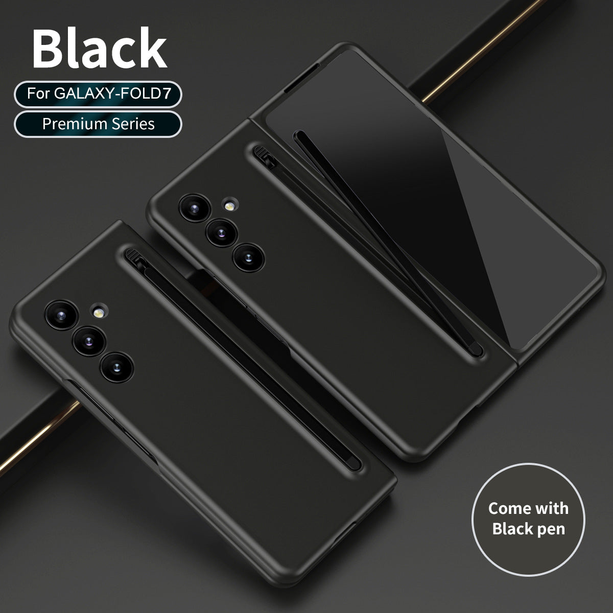 Anti-fall Protective Phone Case With Pen Tray Shell For Galaxy Z Fold 7/6/5/4/3