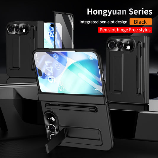 iPhone Duo | Matte Kickstand Case with Stylus Holder & Tempered Glass