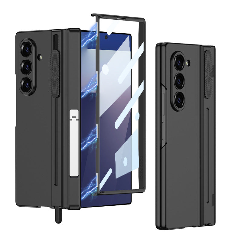 Magnetic Hinge Hidden Bracket All-included Case With Pen Box For Galaxy Z Fold 7