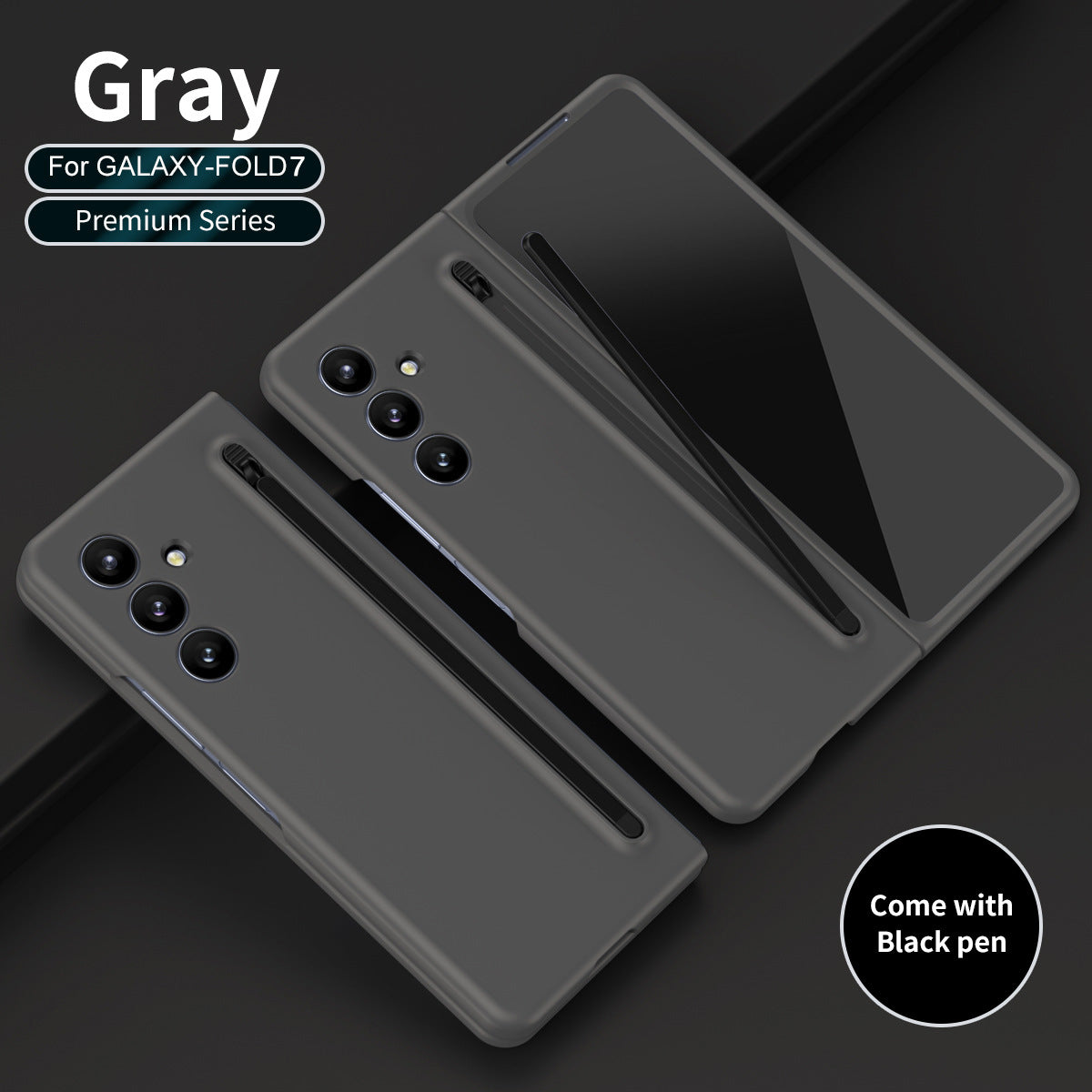 Anti-fall Protective Phone Case With Pen Tray Shell For Galaxy Z Fold 7/6/5/4/3