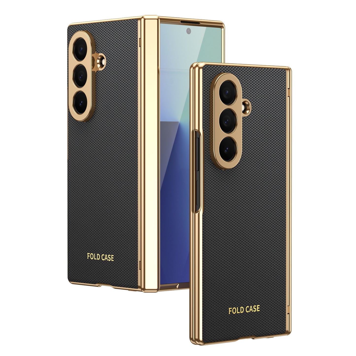 Business Golden Plating Protective Phone Case For Galaxy Z Fold Series
