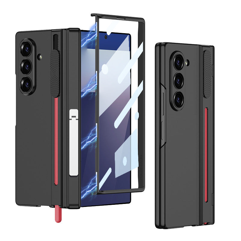 Magnetic Hinge Hidden Bracket All-included Case With Pen Box For Galaxy Z Fold 7