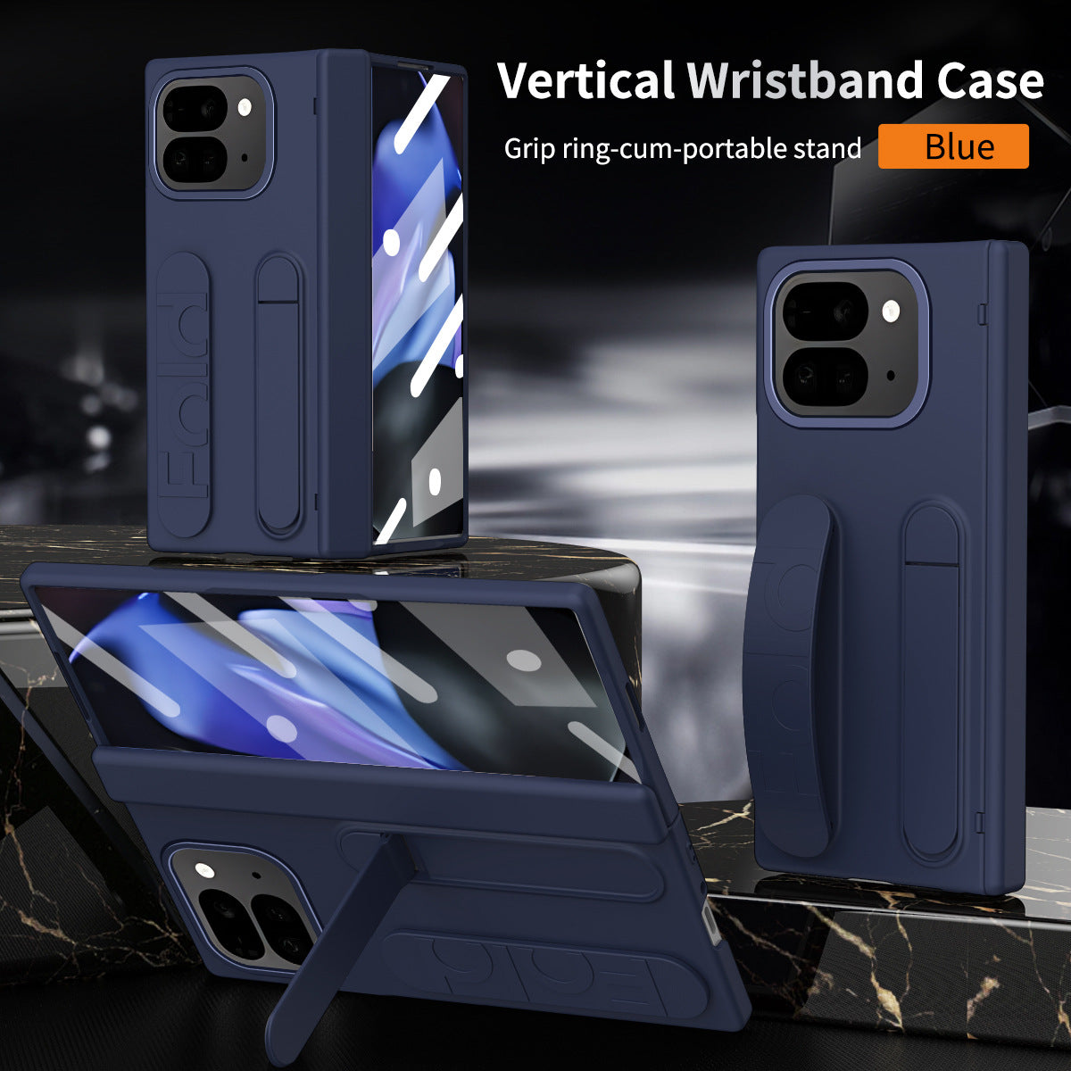 Wristband Holder Shockproof Phone Case With Screen Protector For Google Pixel 9 Pro Fold