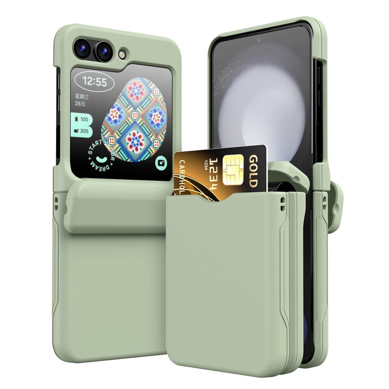 Magnetic All-included Protective Phone Case For Samsung Galaxy Flip5 Flip4 Flip3 5G With Card Holder