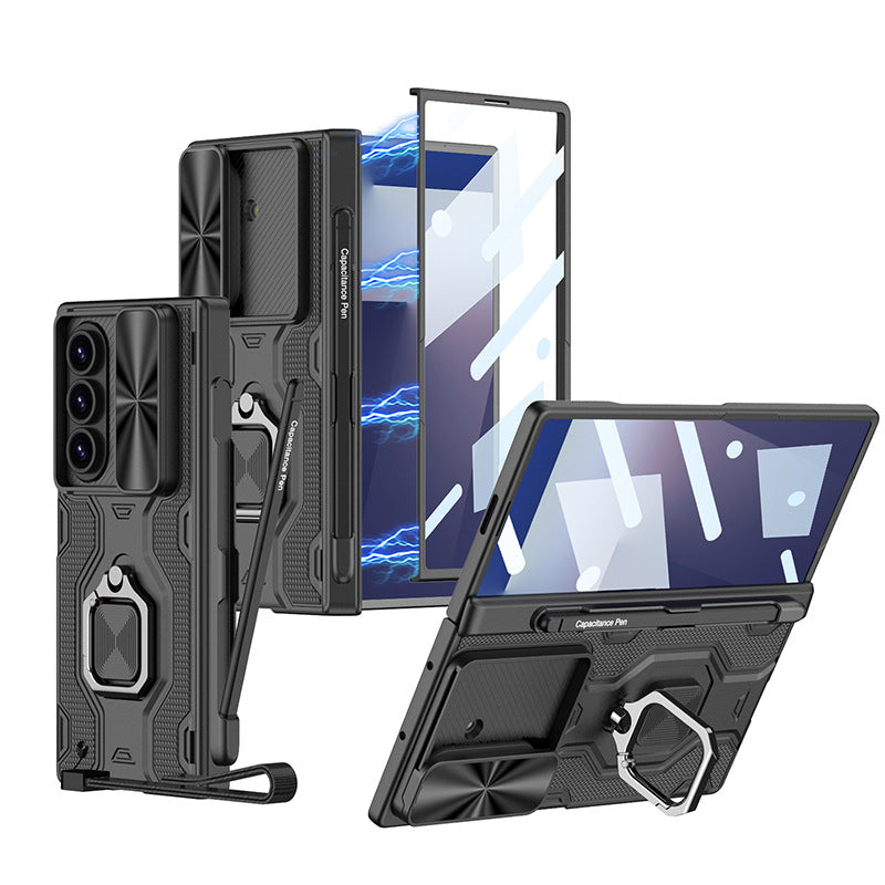 Armor Outdoor All-inclusive Phone Case With Pen Slot & Snap Ring For Galaxy Z Fold 7