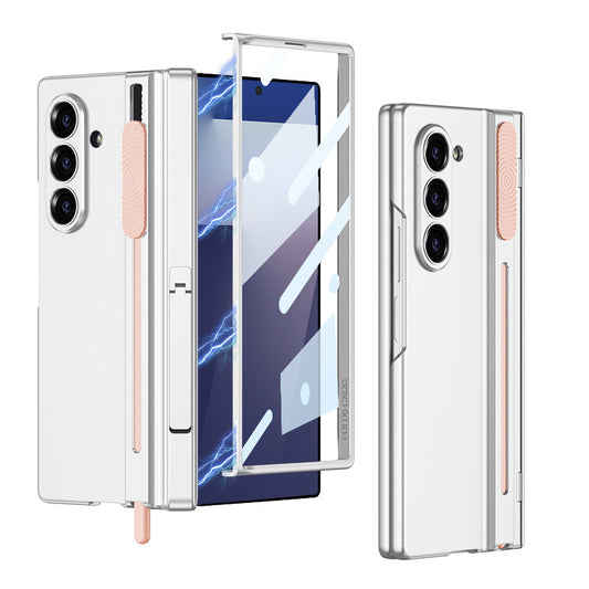 Magnetic Hinge Hidden Bracket All-included Case With Pen Box For Galaxy Z Fold 7