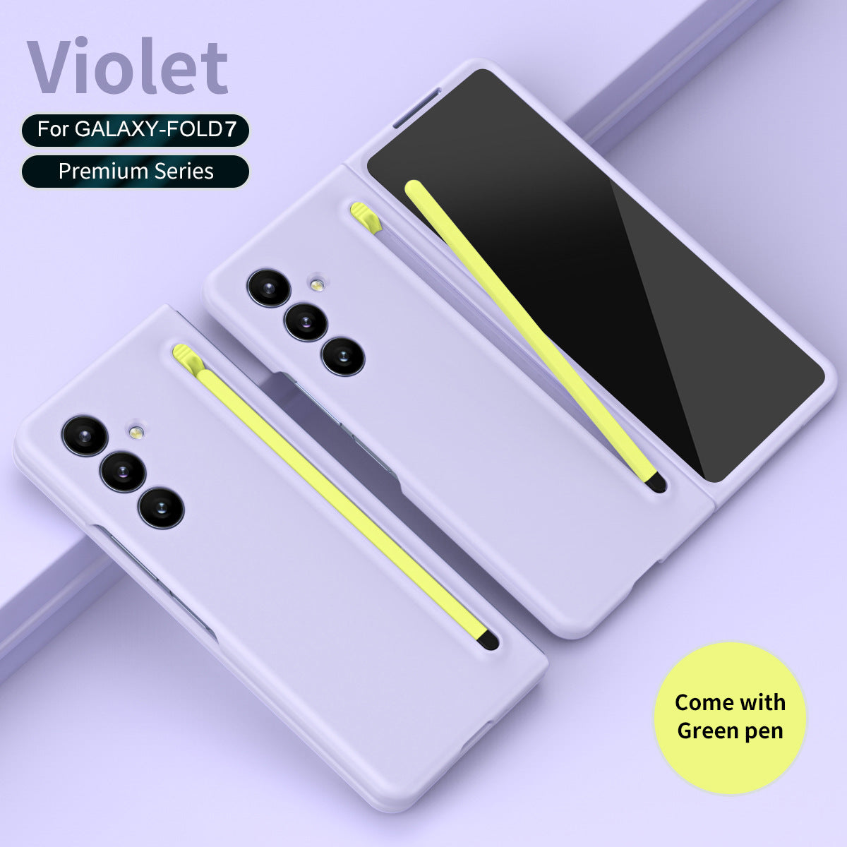 Anti-fall Protective Phone Case With Pen Tray Shell For Galaxy Z Fold 7/6/5/4/3