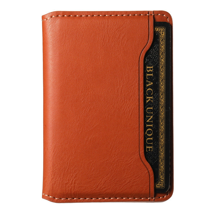 Magnetic Leather Card Holder