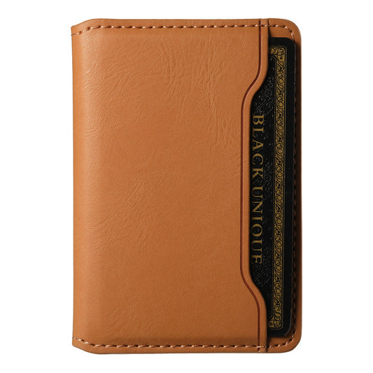 Magnetic Leather Card Holder