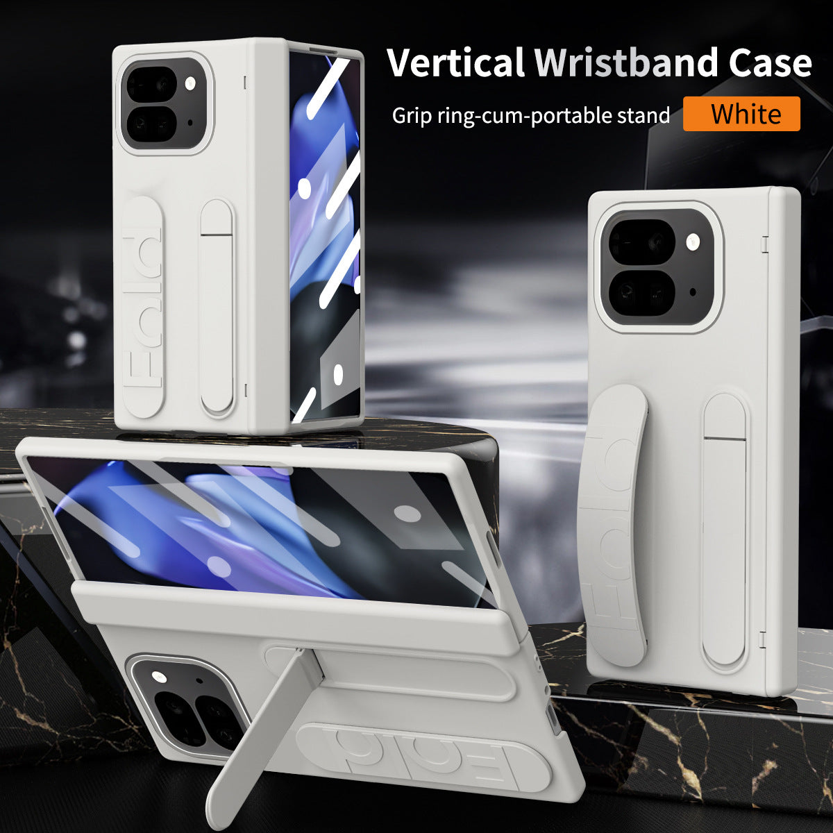 Wristband Holder Shockproof Phone Case With Screen Protector For Google Pixel 9 Pro Fold