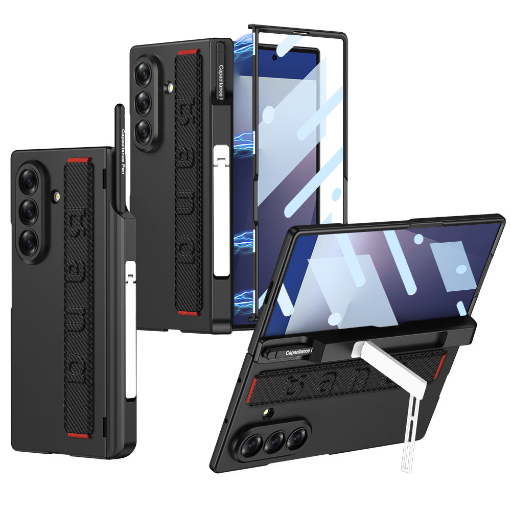 Magnetic Hinge All-included Case With Pen Box & Wristband For Galaxy Z Fold 7