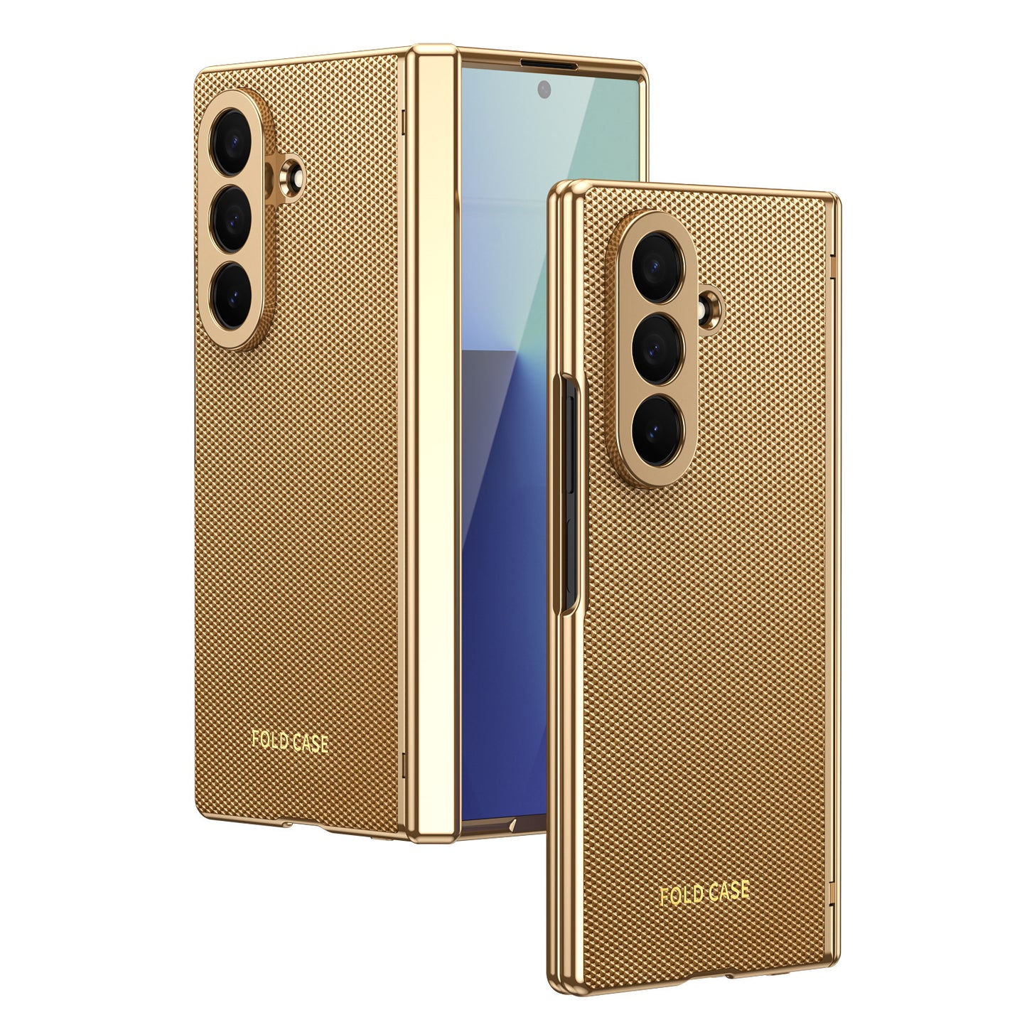 Business Golden Plating Protective Phone Case For Galaxy Z Fold Series