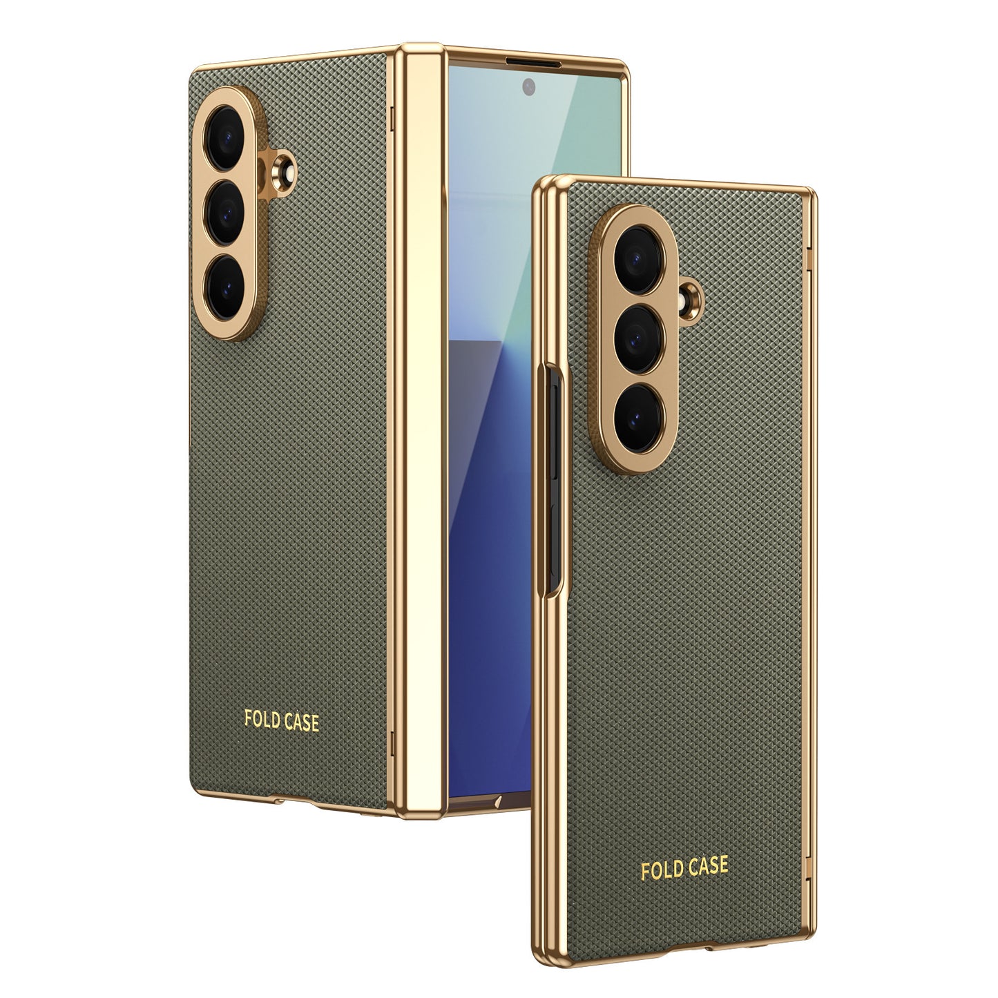 Business Golden Plating Protective Phone Case For Galaxy Z Fold Series