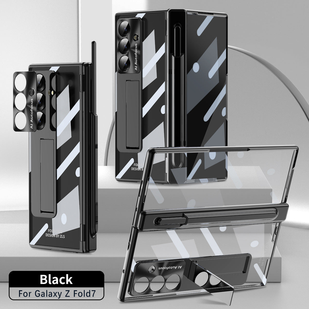 Magnetic Hinge Plating Case For Galaxy Z Fold 7/6/5/4/3 With Double Hinge Protector