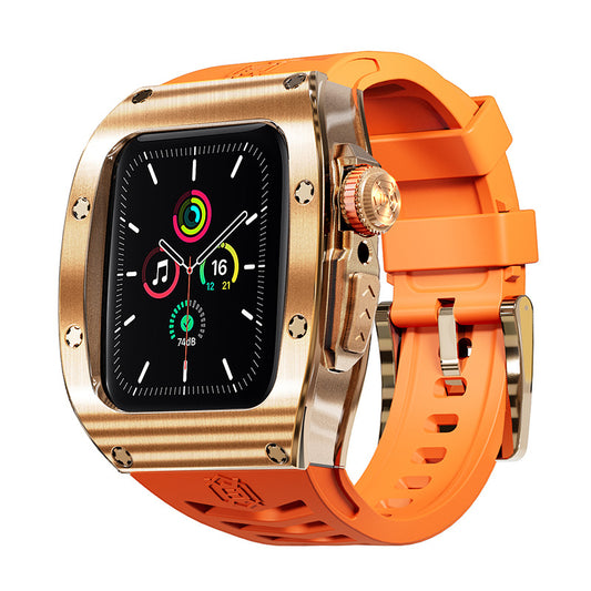 Luxurious Titanium Alloy Case Strap For Apple iWatch 44/45/49 mm
