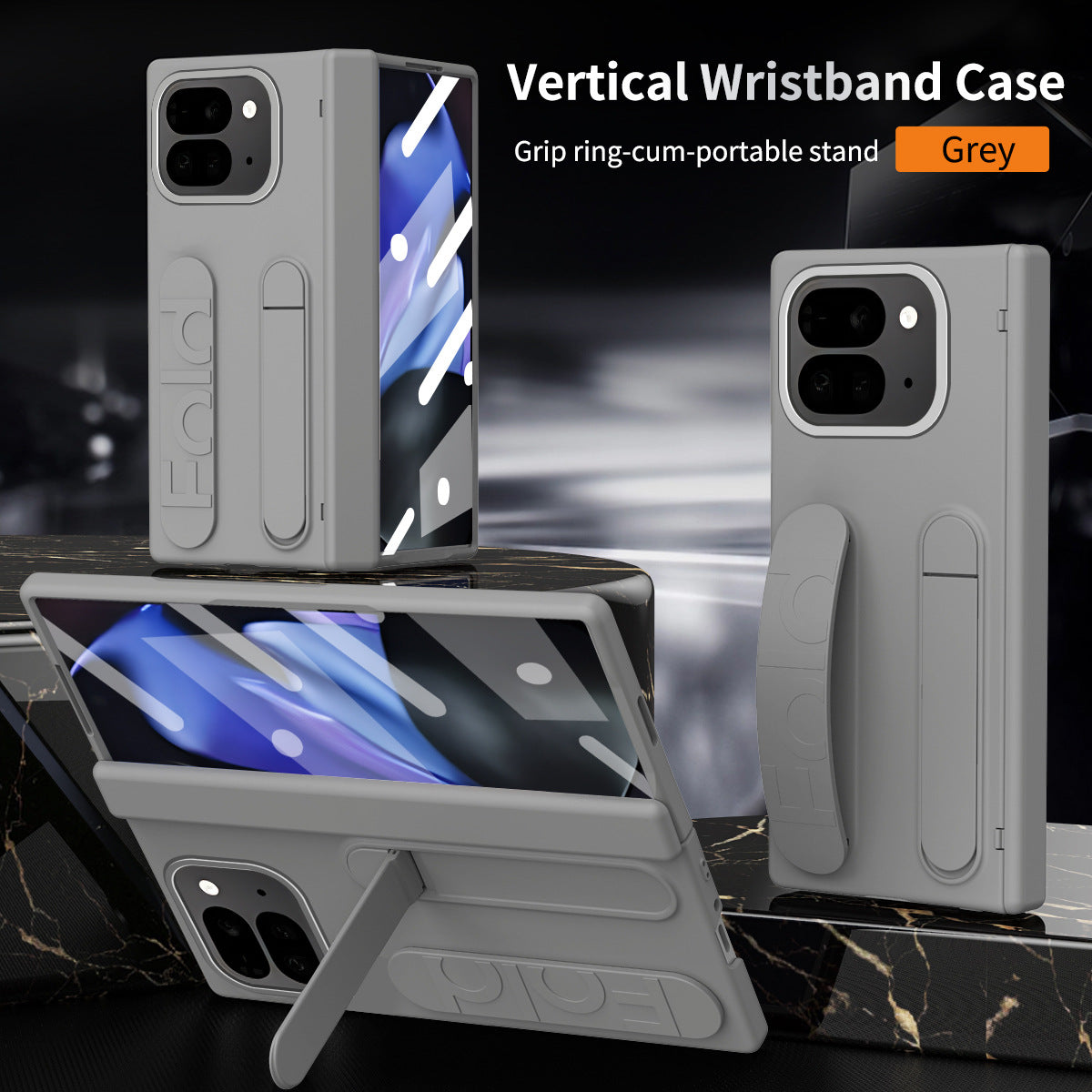 Wristband Holder Shockproof Phone Case With Screen Protector For Google Pixel 9 Pro Fold