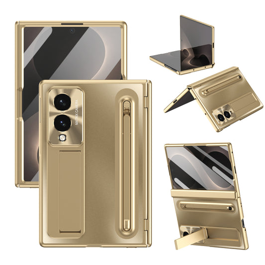 Armor Electroplated Phone Case With Pen Tray & Stylus & Glass Film For Galaxy Z Fold8 Wide Ultra