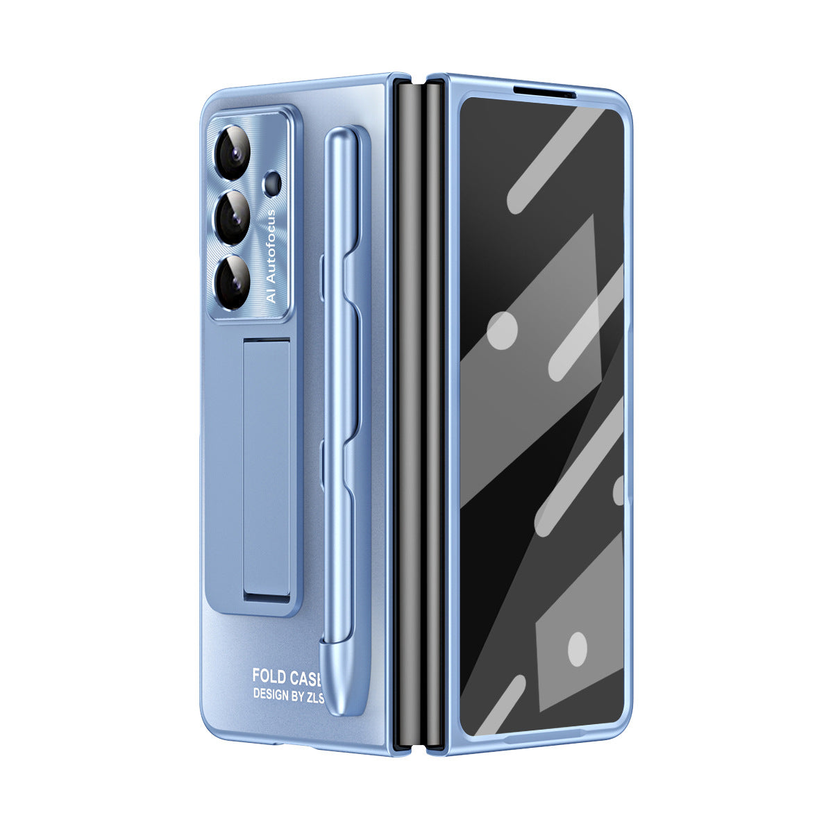 Business Electroplating Shockproof Phone Case With Screen Film & Stylus For Galaxy Z Fold 7/6/5/4/3