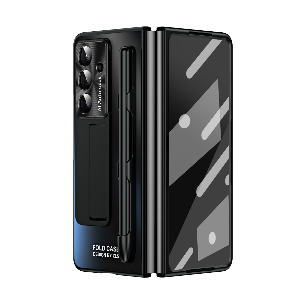 Business Electroplating Shockproof Phone Case With Screen Film & Stylus For Galaxy Z Fold 7/6/5/4/3