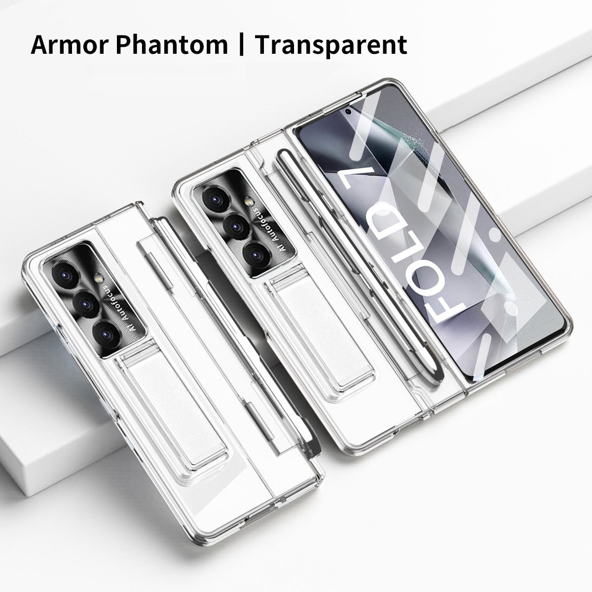 Armor Electroplated Shockproof Phone Case With Screen Protector For Galaxy Z Fold 7/6/5/4/3