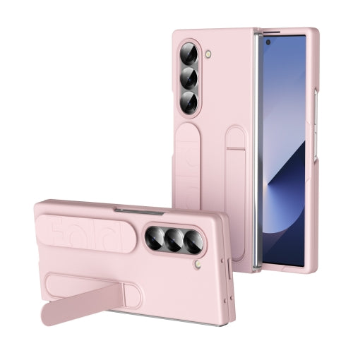 Shockproof Phone Case With Wristband Bracket Back For Galaxy Z Fold 6/5/4 With Screen Glass Protector