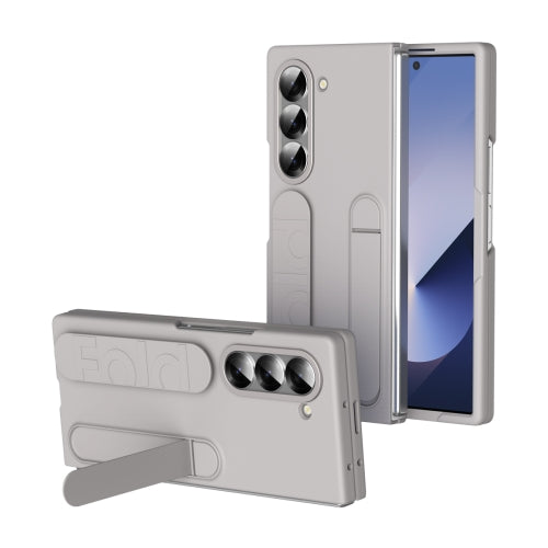 Shockproof Phone Case With Wristband Bracket Back For Galaxy Z Fold 6/5/4 With Screen Glass Protector