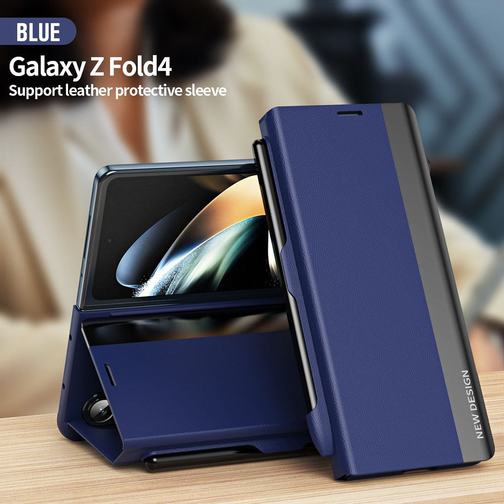 Magnetic Flip Cover Leather Case Pen Slot With Stylus Anti-Fall Phone Case For Samsung Galaxy Z Fold 6/5/4/3