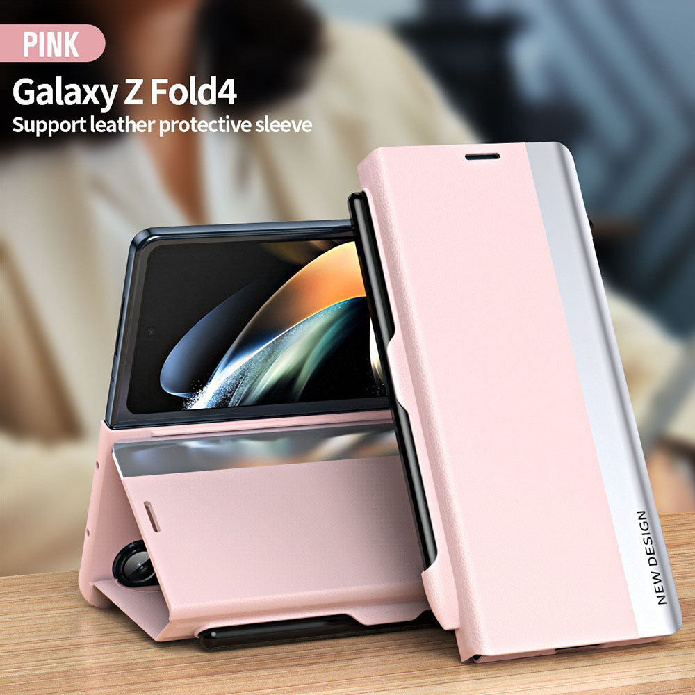 Magnetic Flip Cover Leather Case Pen Slot With Stylus Anti-Fall Phone Case For Samsung Galaxy Z Fold 6/5/4/3