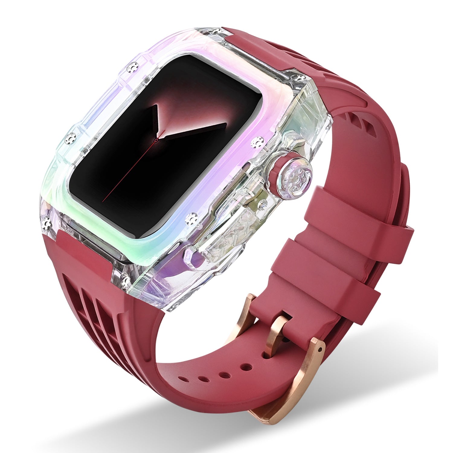 Luxury Case Strap For Apple Watch Series 44/45 mm - Mycasety Mycasety