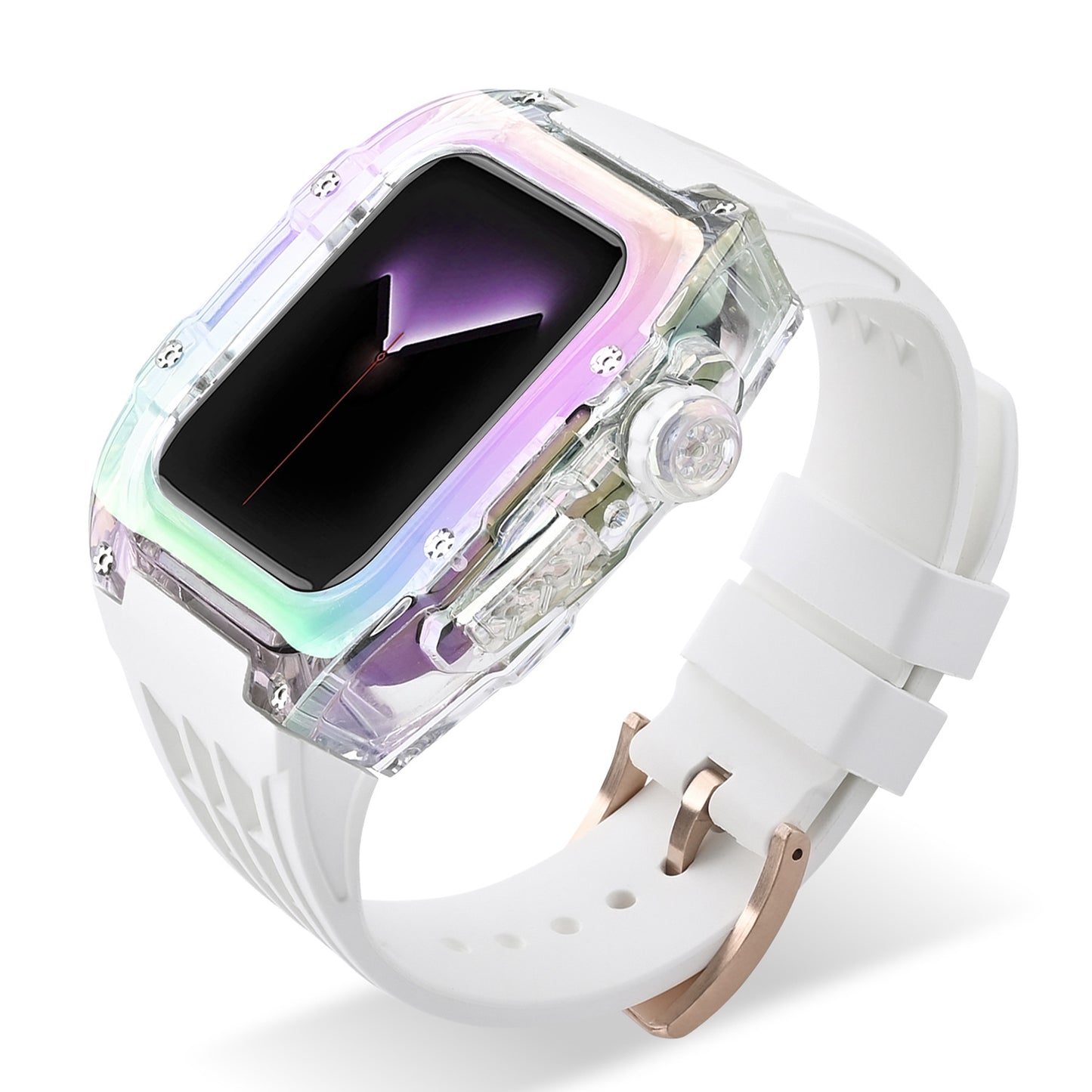 Luxury Case Strap For Apple Watch Series 44/45 mm - Mycasety Mycasety