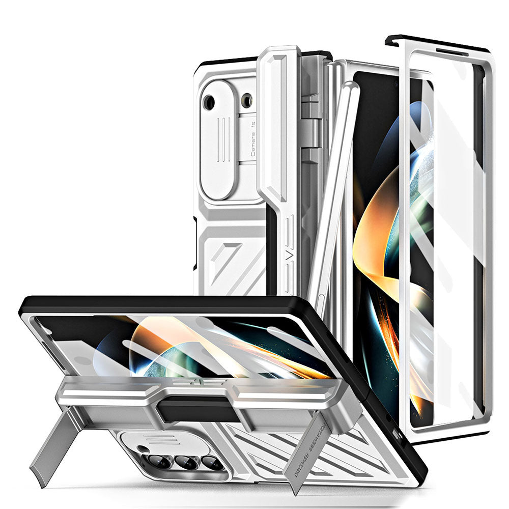 Transformers Folding Protective All-Inclusive Drop-Proof Phone Case With Stylus & Back Screen Protector For Galaxy Z Fold 6/5/4