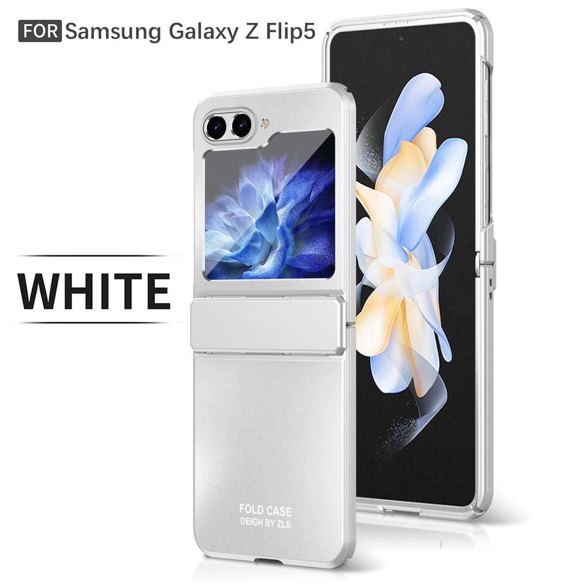 Frosted Plating Phone Case For Samsung Galaxy Z Flip5 Flip4 Flip3 5G - Mycasety Mycasety