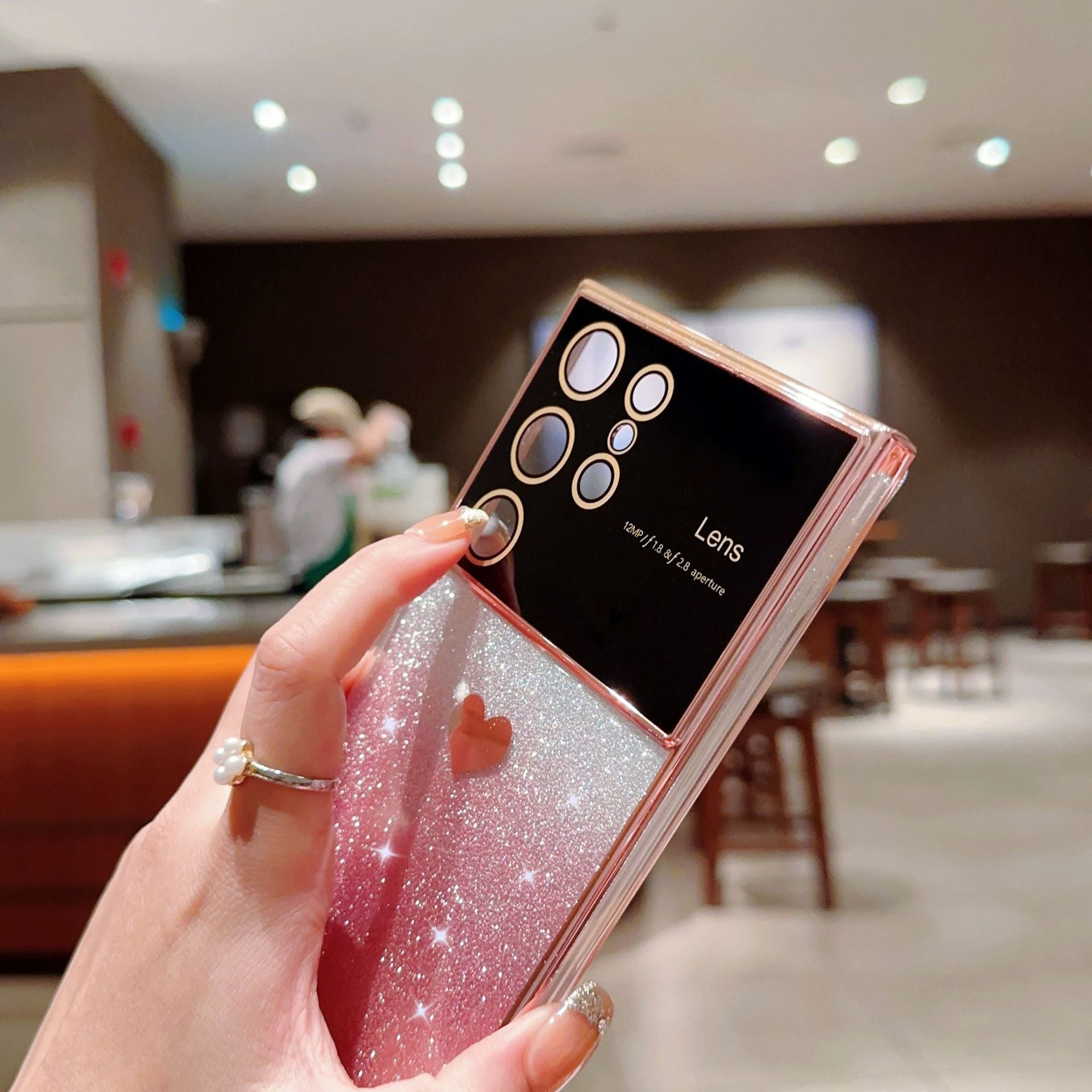 Ins Hot Glitter Powder Bling Protective Phone Case For Samsung Galaxy - Mycasety Mycasety