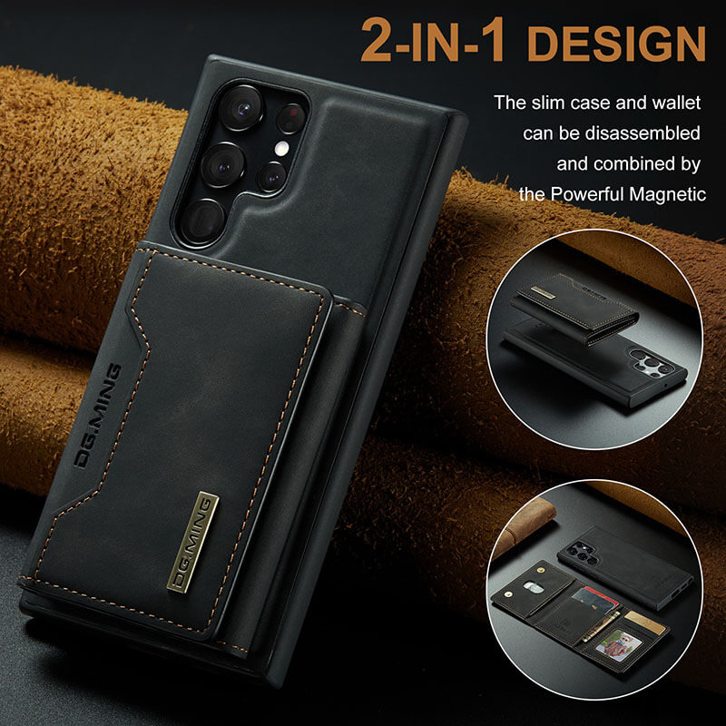 Luxury Magnetic Leather All-inclusive Protective Cover With Card Holder For Samsung Galaxy - Mycasety Mycasety