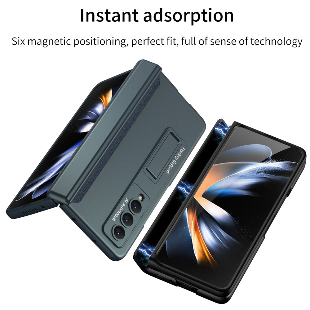 Magnetic Frame Plastic Stand All-included Case For Samsung Galaxy Z Fold4 Fold3 5G - mycasety2023 Mycasety