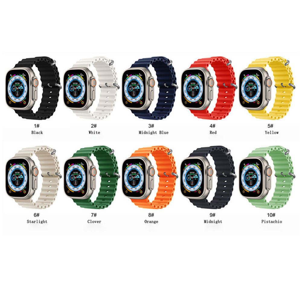 Newest Sport Ocean Bands For iWatch Apple Watch Ultra SE Series 8/7/6/5/4/3/2/1 - mycasety2023 Mycasety