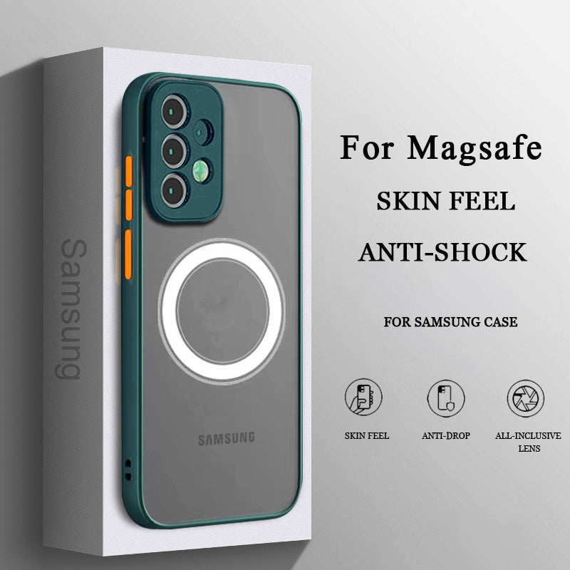 Hot Trendy Shatter Resistant Magnetic Coil Samsung Case Support Magsafe - mycasety2023 Mycasety