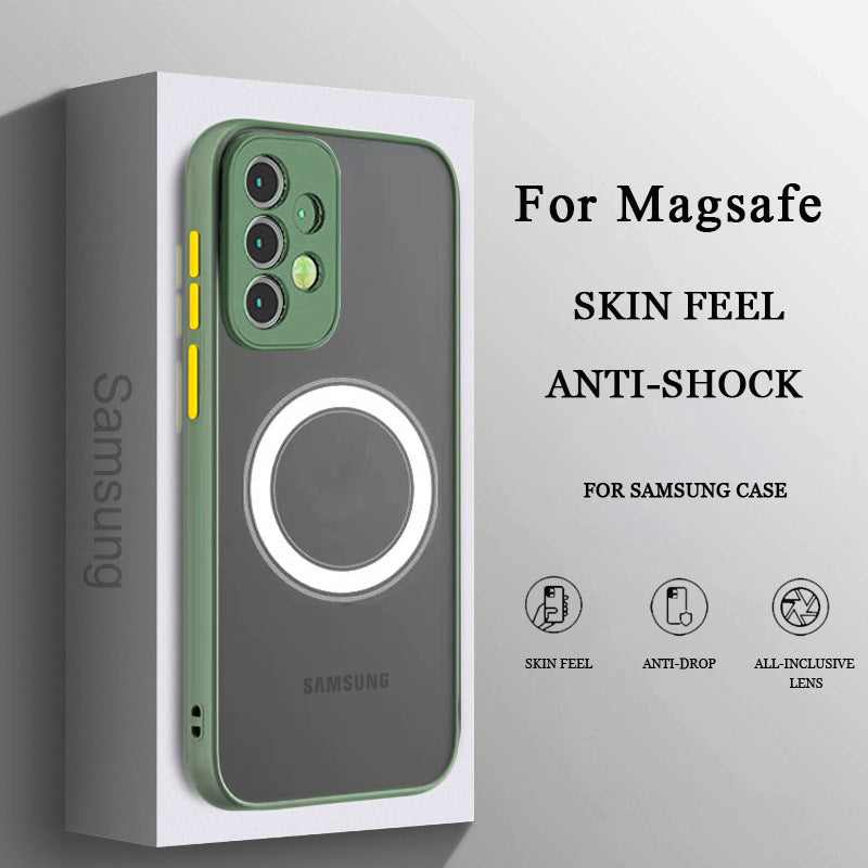 Hot Trendy Shatter Resistant Magnetic Coil Samsung Case Support Magsafe - Mycasety Mycasety
