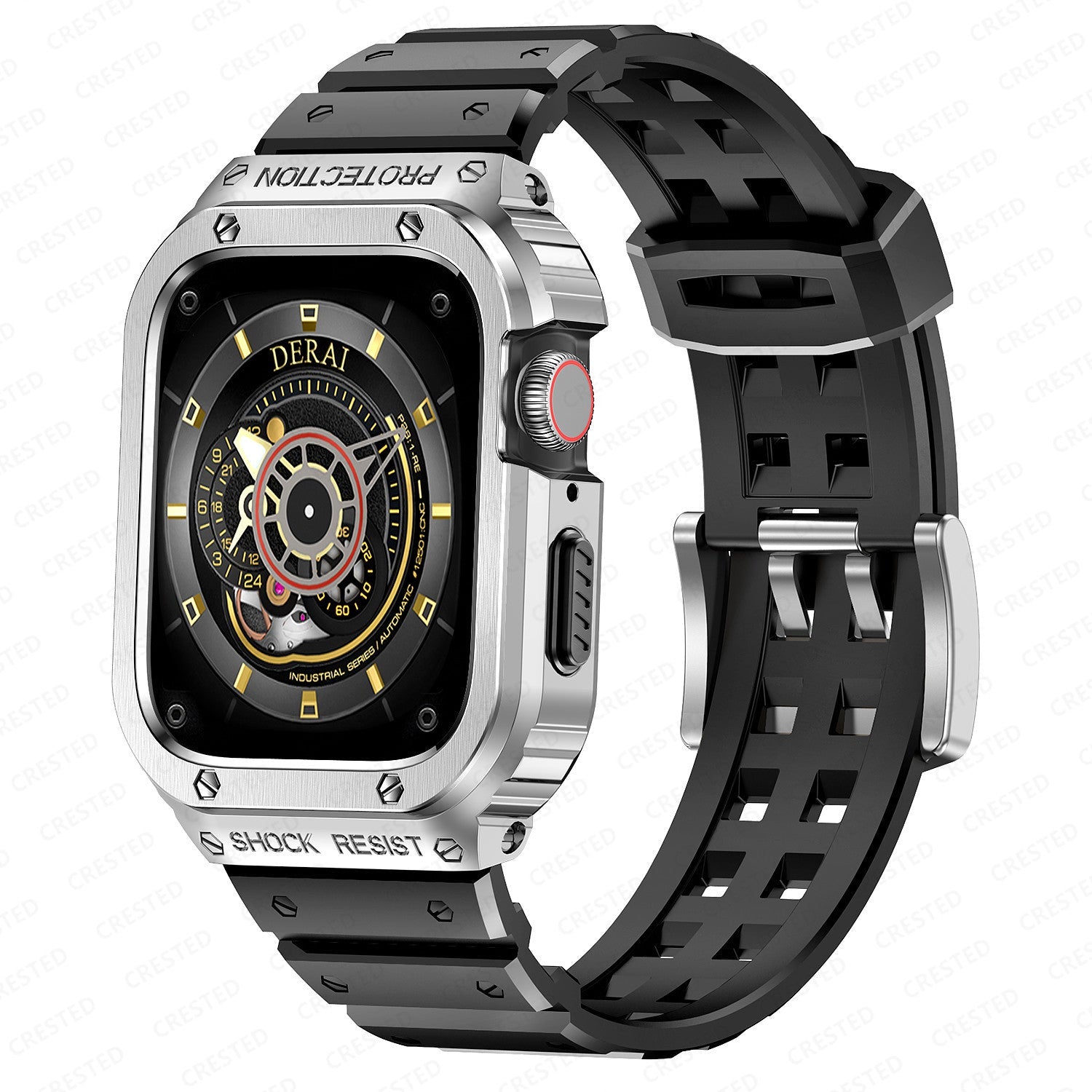 Luxury Metal Case Strap For Apple Watch Series 44/45/49 mm - mycasety2023 Mycasety