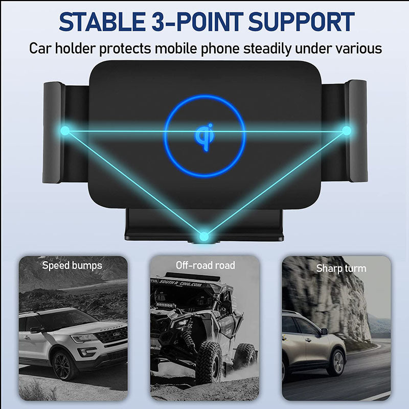 Automatic Clamping Car Wireless Charger for Samsung Galaxy Z Fold 3 2 Note20 S22 S21 S20 iPhone 13 12 11 XS Max Air Vent Mount Phone Holder - Mycasety Mycasety