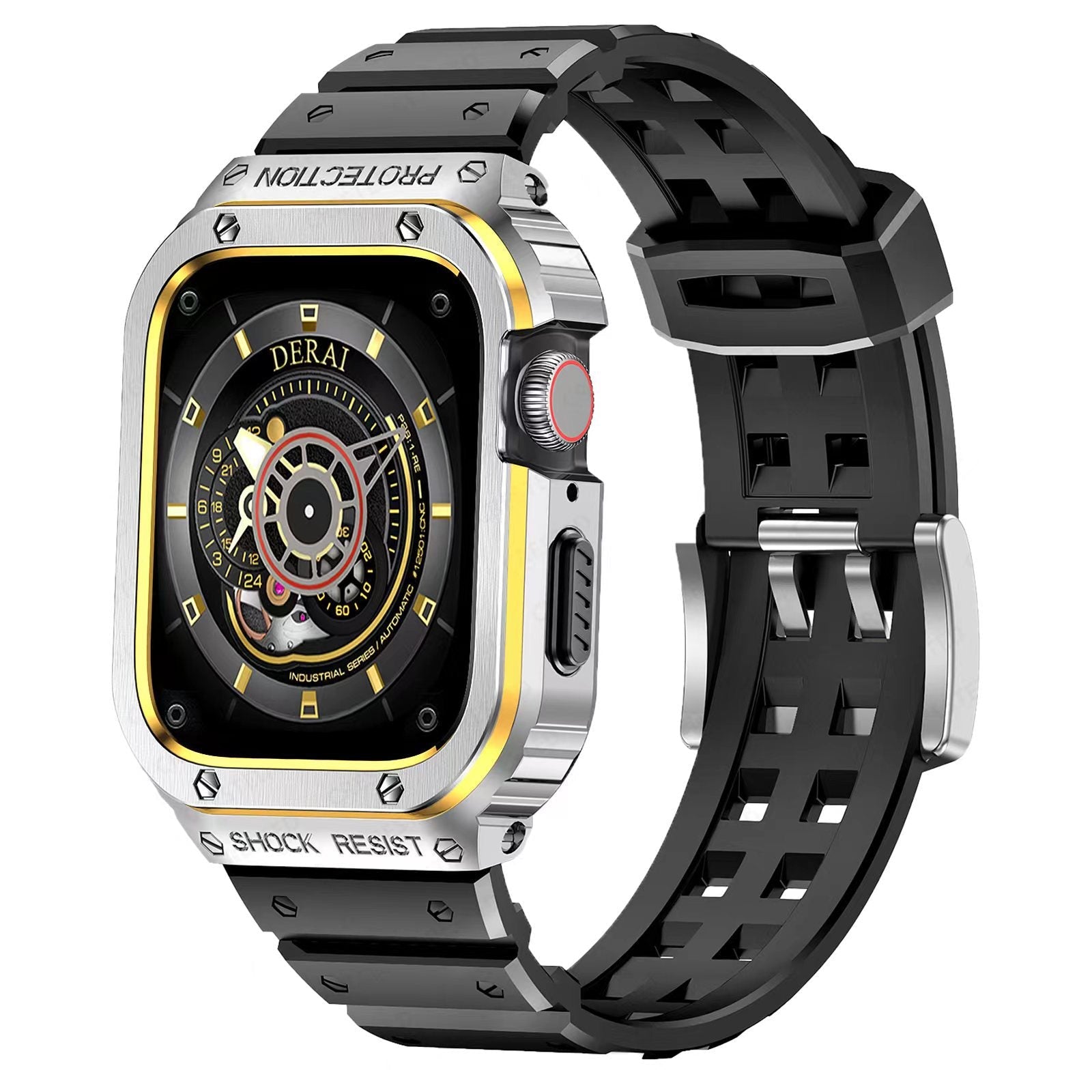Luxury Metal Case Strap For Apple Watch Series 44/45/49 mm - mycasety2023 Mycasety