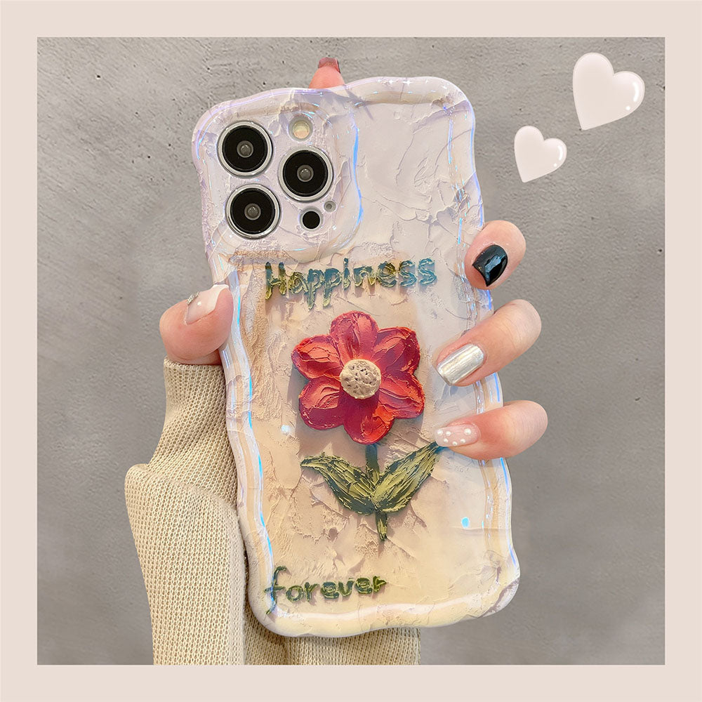 Premium Oil Painting Flower iPhone Case - mycasety2023 Mycasety