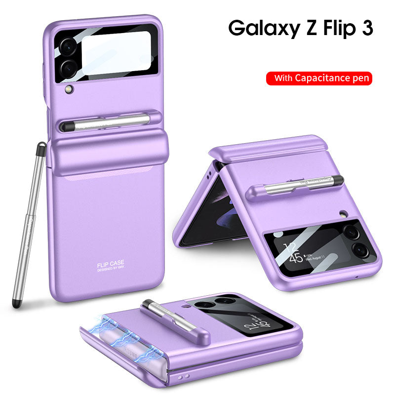 Magnetic All-included Shockproof Plastic Hard Cover For Samsung Galaxy Z Flip3 Flip4 5G - mycasety2023 Mycasety