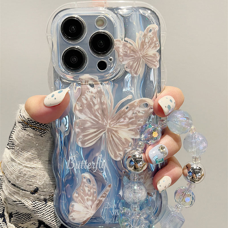 Wavy Fairy Butterfly Chain iPhone Case - mycasety2023 Mycasety